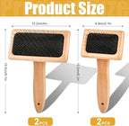 Lainballow 4 PCS Wool Carders, Wooden Hand Carders - Image 2