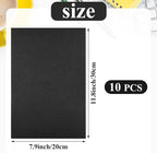 10PCS Black Self Adhesive Felt Fabric Sheets Sticky Felt Sheets - Image 2