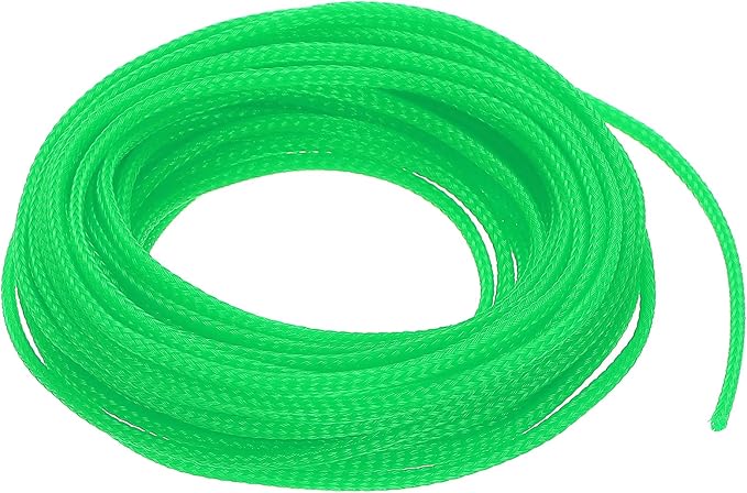 uxcell PET Expandable Sleeving 25ft 1/8" Green Cable Management Sleeve Cord by uxcell