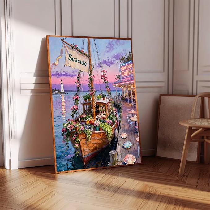 WUDWL Diamond Art Kits for Adults Beginner, DIY Seaside Scenery Painting - Image 5
