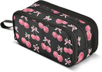 Watercolor Cherry Bow Pencil Case Box Boys Girls Large Pencil Pouch Zipper by BOENLE-WELCOMEYOURCOMING