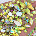 1000pcs Mixed Sizes AB Craft Gemstone Flatback Acrylic Rhinestones Face Gems by UYTRDVG