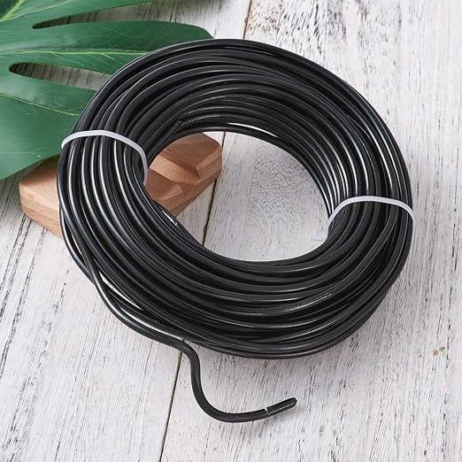 Fashewelry 52 Feet 4mm Black Aluminum Wire Bendable Metal Craft Wire - Image 6