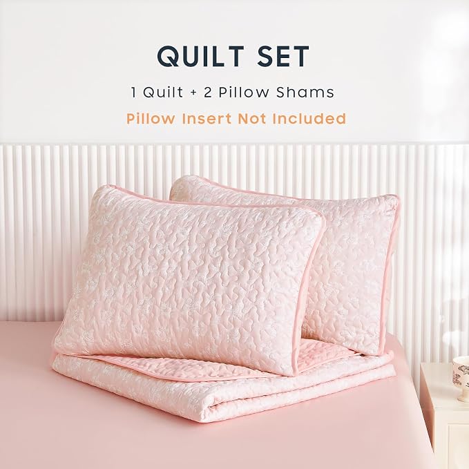 Wake In Cloud - Floral Quilt Set, Coquette Cottagecore Shabby Chic Flower - Image 3