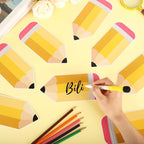 54Pcs Pencil Cutouts Pencil Name Tags, Classroom Pencils Themed Bulletin Board - Image 6
