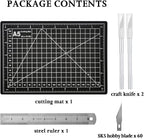 Headley Tools Craft Knife Hobby Knife Self Healing Craft Mat and 60 PCS Spare - Image 7