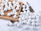AD Beads Large Hole Wood Spacer Wooden Jewelry Making Bracelet Necklace - Image 4