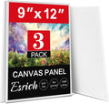 ESRICH Canvas Boards for Painting, 3 Pack 9x12 Canvases for Painting Cotton by ESRICH