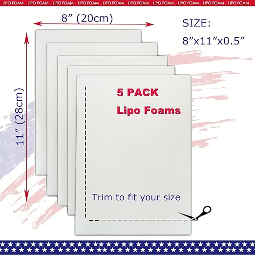 5 Pack Lipo Foam Pads for Post Surgery Ab Board Liposuction Surgery | - Image 2