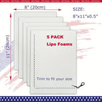 5 Pack Lipo Foam Pads for Post Surgery Ab Board Liposuction Surgery | - Image 2