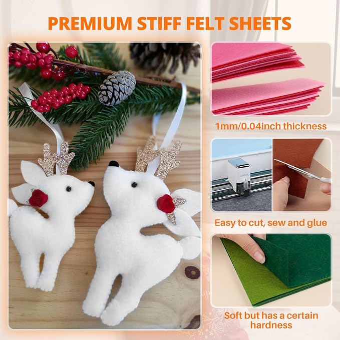 HTVRONT White Felt Sheets for Crafts - Image 3