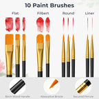 Nicpro Watercolor Paint Set for Adults, 36 Colors Watercolor Tube with10 Paint - Image 6