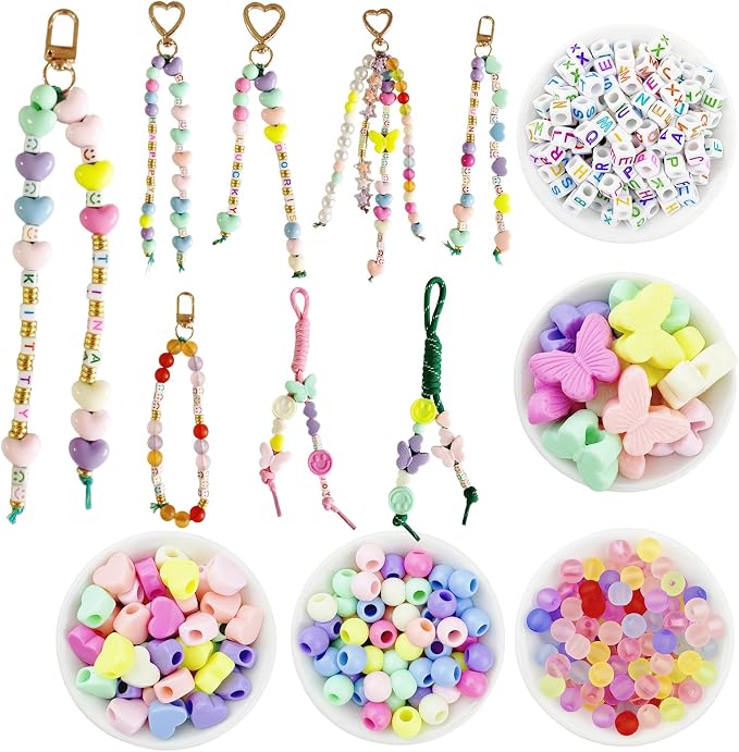 358/450 Pcs Acrylic Beads Jewelry Making Kit by FANEVER