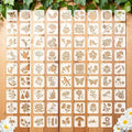 3 Inch Botanical Stencils for Painting by Vomulato