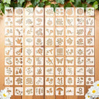 5 Inch Botanical Stencils for Painting by Vomulato
