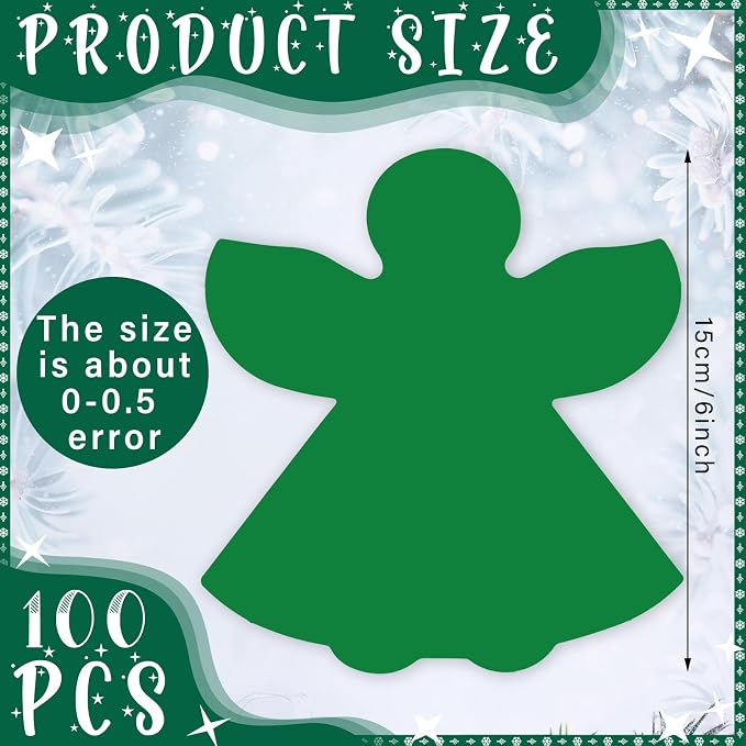 Qilery 100 Pcs Large Angel Cutouts - Image 2