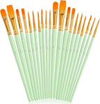 Soucolor Watercolor Paint Brushes Set, Mint Green - Image 2