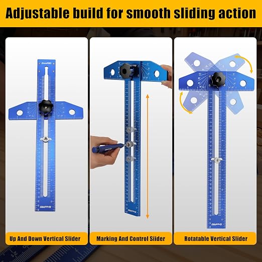 GRENPRO Woodworking Scriber Marking Line Ruler - Image 7