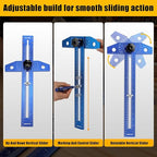 GRENPRO Woodworking Scriber Marking Line Ruler - Image 7