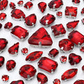 Dowarm Sew on Rhinestones 104 PCS Mixed Shapes Glass Sew on Crystals by Dowarm