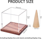 LITY Championship Ring Display Case, No Assembly Required Clear Acrylic Single - Image 2