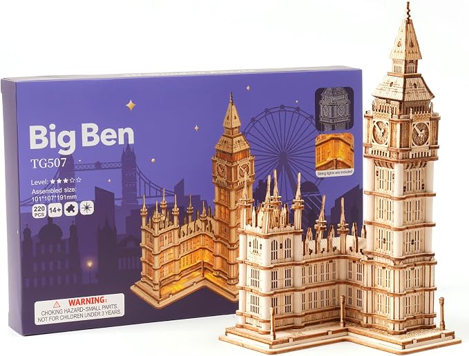 Rowood 3D Puzzles for Adults Wooden Model Kit Adult Craft Kit Gifts for Age 14+ - Image 7