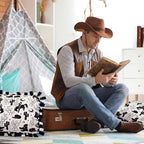 Chunful 6 Sets Western Cowboy Tied Pillow Craft Kit DIY No Sew Pillow Supplies - Image 7