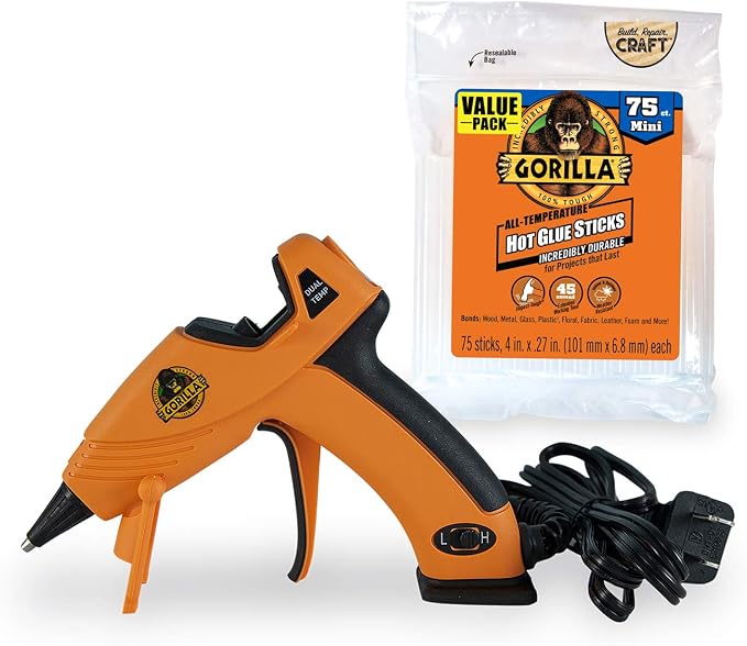 Gorilla Dual Temp Mini Hot Glue Gun Kit - Image 2