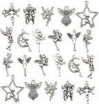 iloveDIYbeads 100g Craft Supplies Antique Silver Wings Angel Fairy Charms by iloveDIYbeads