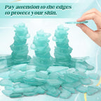 Jetec 11 oz Sea Glass for Crafts Pieces Decor Flat Frosted Sea Glass Vase - Image 5