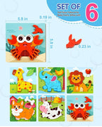 Wooden Puzzles for Toddlers 1-3, Montessori Educational Learning Toys for Kids - Image 5