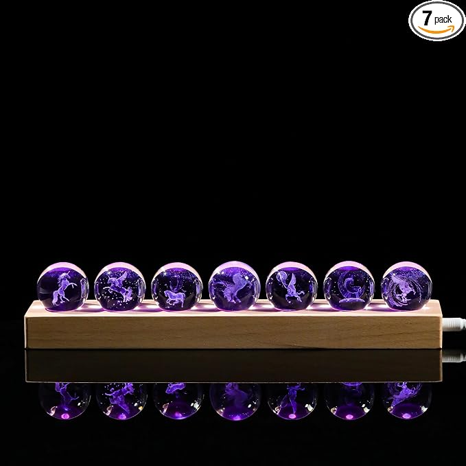 Qianwei 3D Crystal Ball Unicorn Gifts by QianweiCrystal
