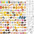 Diinokiy 200Pcs Dollhouse Miniature Food Drinks Bottle Cooking Toys Kitchen by Diinokiy