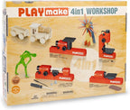 PLAYMAKE 4 in 1 Wood Building Kits by Thecooltool