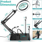 Helping Hands Soldering Station, 12X Magnifying Glass - Image 4