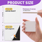 ESRICH 40 Pack 2x2IN Mini Magnetic Canvas Panels, Small Canvases - Image 2