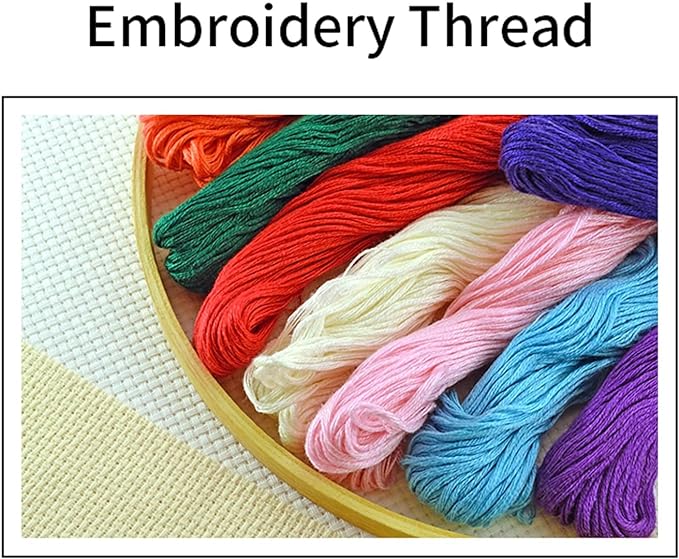 Joyhoor Cross Stitch Kits for Beginners Stamped Cross-Stitch Supplies - Image 4