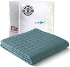 YnM Cooling Weighted Blanket for Adults, 7lbs Heavy Bed Throw for One Person of by YNM