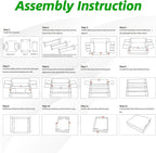 Calenzana 3200-Count Trading Cardboard Card Storage Boxes 1 Pack, 4 Row White - Image 5
