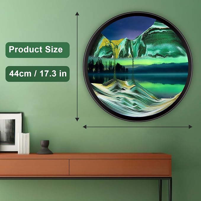 Mtadmai Moving Sand Art, 3D Sand Art Pictures Deep Sea Sandscape Living Room - Image 3