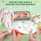 Crochetta Crochet Kit for Beginners, Crochet Starter Kit w Step-by-Step Video - Image 3