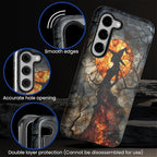 Case for Samsung Galaxy S23 Case, Halloween Witch Moon Stained Glass Design - Image 3