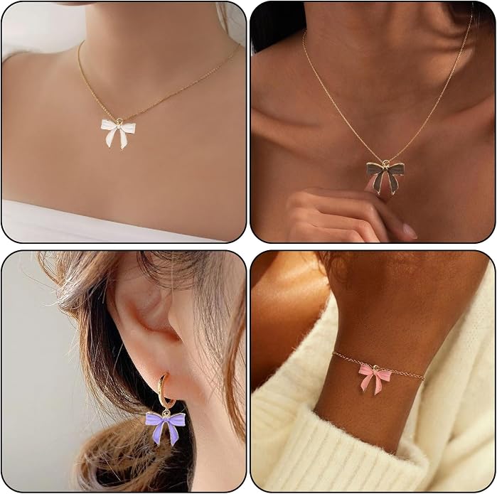 Bow Charms for Bracelet Jewelry Making Cute Bracelet Charms | 18Pcs, Bow Charms - Image 6