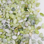 Pulovin 10 lbs Jade Pebbles for Indoor Plants, Decorative Pebbles for Bamboo by GardenSteward