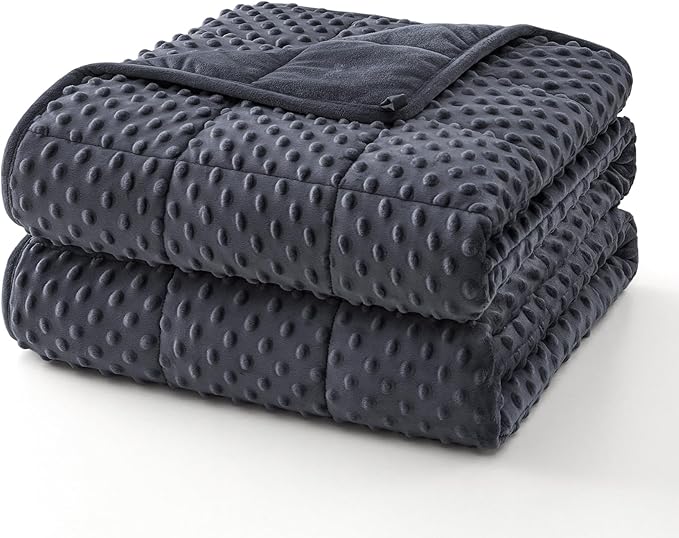 Topcee Weighted Blanket for Adults, Minky Dots Heavy Blanket for 190-210lbs by Topcee%E2%80%94ForYourGoodSleep