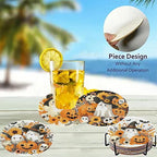 8 Pack Halloween Diamond Art Coasters, Ghost Diamond Painting Coasters Kits | - Image 4