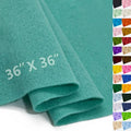 Teal Green Felt Fabric 36" X 36", 1.6mm Thick Soft and Durable Flexible Craft by FANOMMI