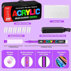 Surcotto 288 Colors Acrylic Paint Markers, Acrylic Paint Pens - Image 3