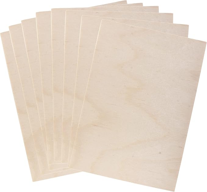 Mandala Crafts Baltic Birch Plywood Board 10x10 Inches by MandalaCrafts