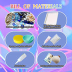 BOOPANREE Sea Glass Art Kit, DIY Resin Beach Art Kit, DIY Mosaic Arts and Craft - Image 4